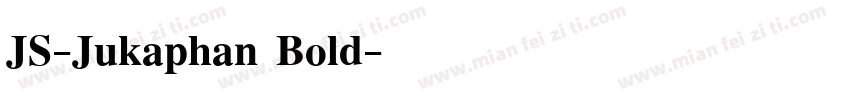 JS-Jukaphan Bold字体转换